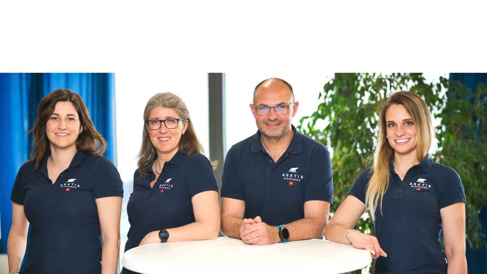 Arktis BioPharma Team; von links nach rechts Milena, Julia, Roman, Antonia