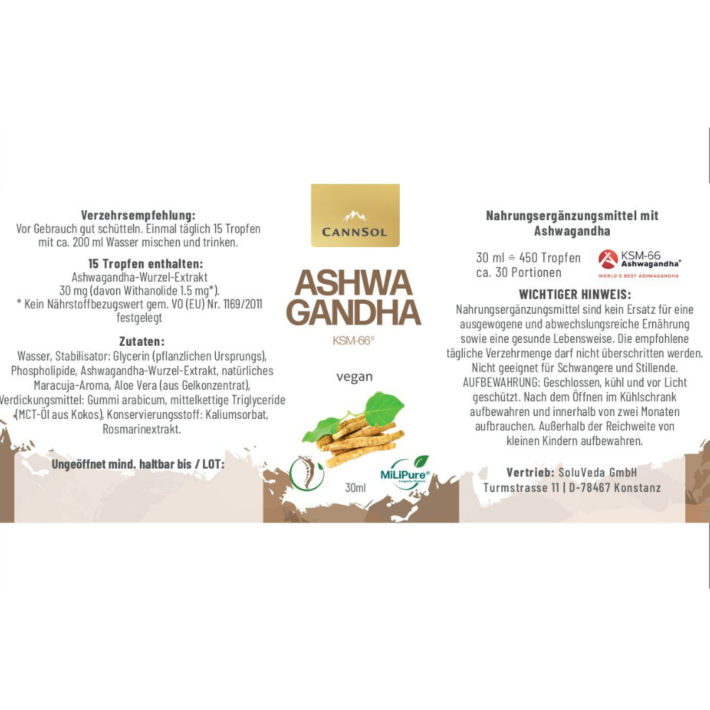 CannSol Ashwagandha vegan