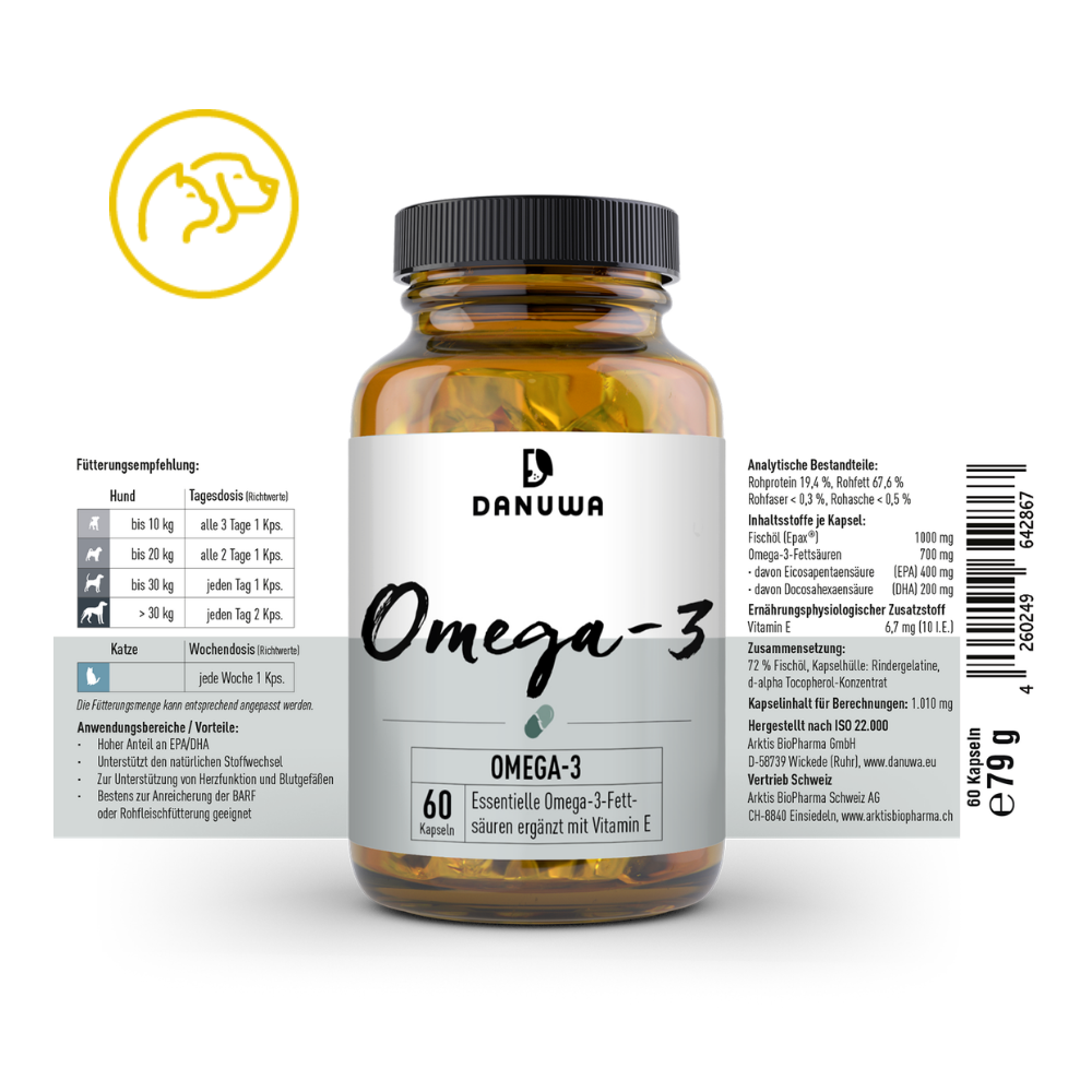 DANUWA Omega 3 FISCHÖLKAPSELN