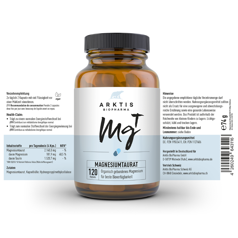 MgT Taurate de magnésium 120Kps.