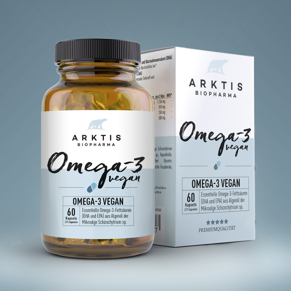 Omega-3 Vegan 60 gélules - DHA & EPA à partir d'huile d'algues